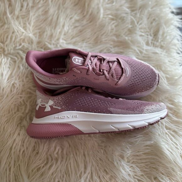 Under Armour HOVR Turbulence 2 Running Shoes Pink Rose Size 10 - Picture 7 of 12